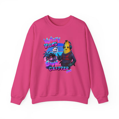 Victory Fortnite Vibes Banana Crewneck Sweatshirt - Unisex Heavy Blend