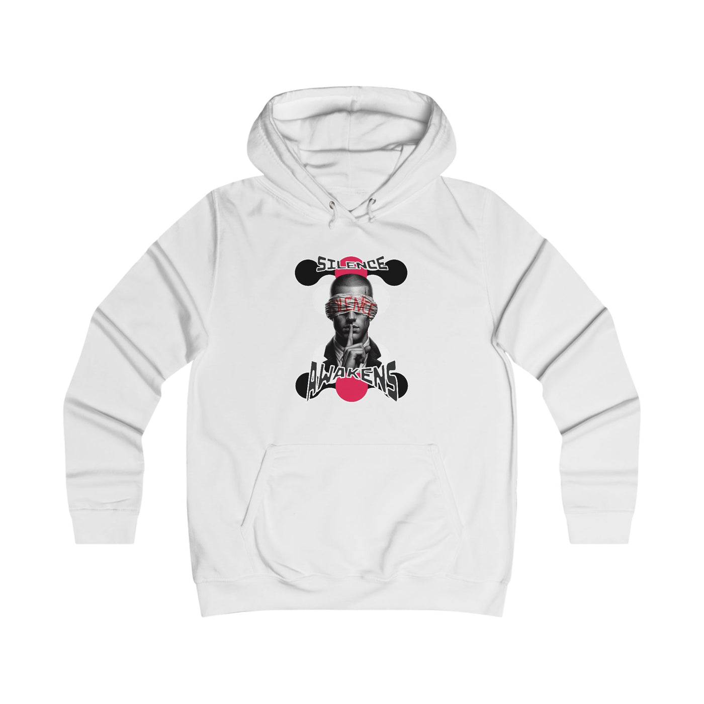 Girlie College Hoodie "silence awakens"