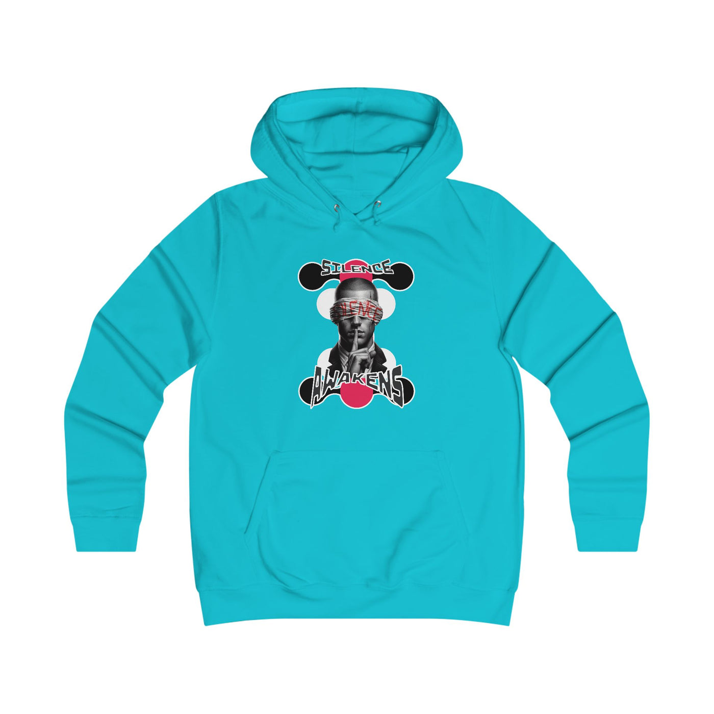 Girlie College Hoodie "silence awakens"