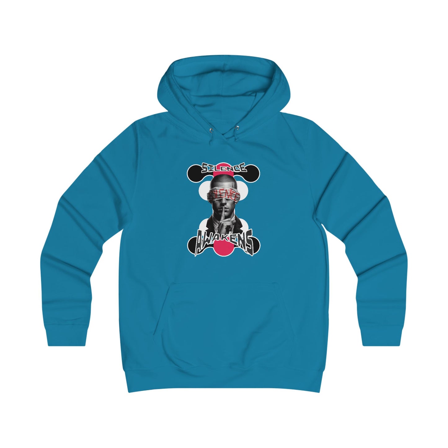 Girlie College Hoodie "silence awakens"