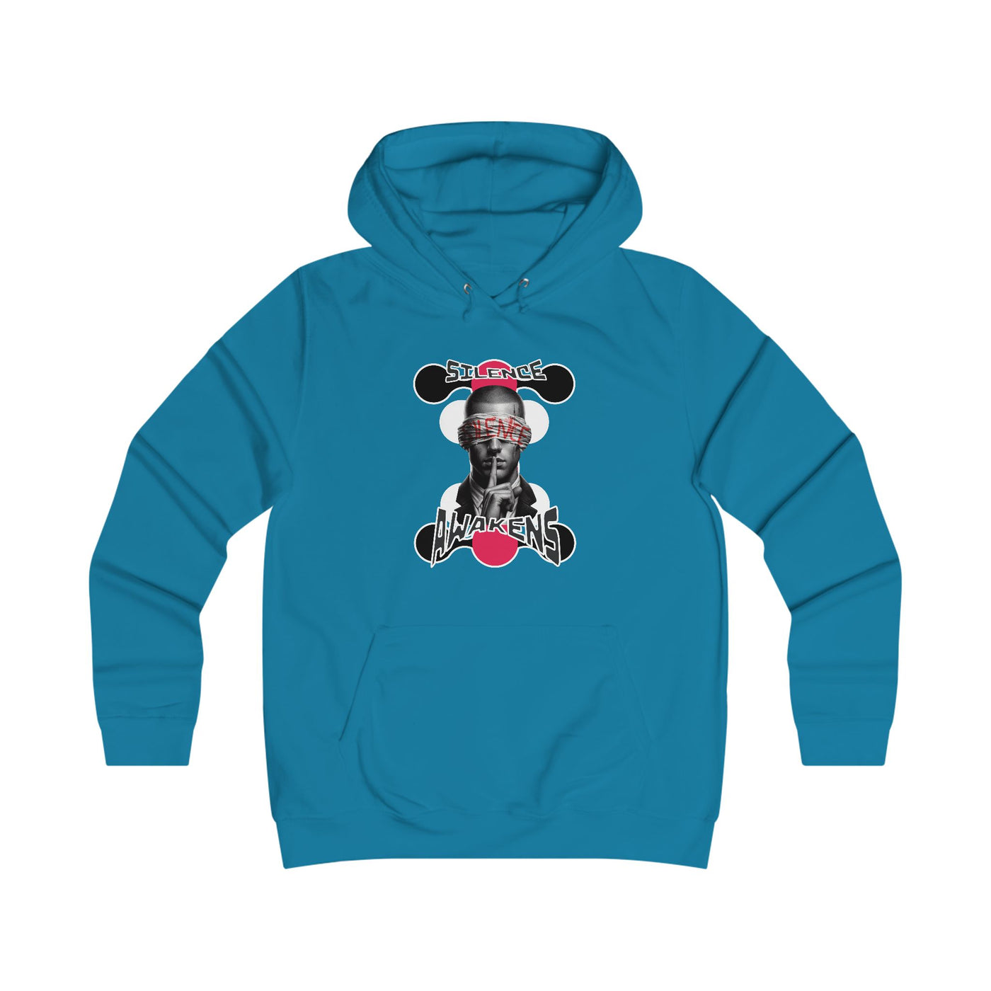 Girlie College Hoodie "silence awakens"