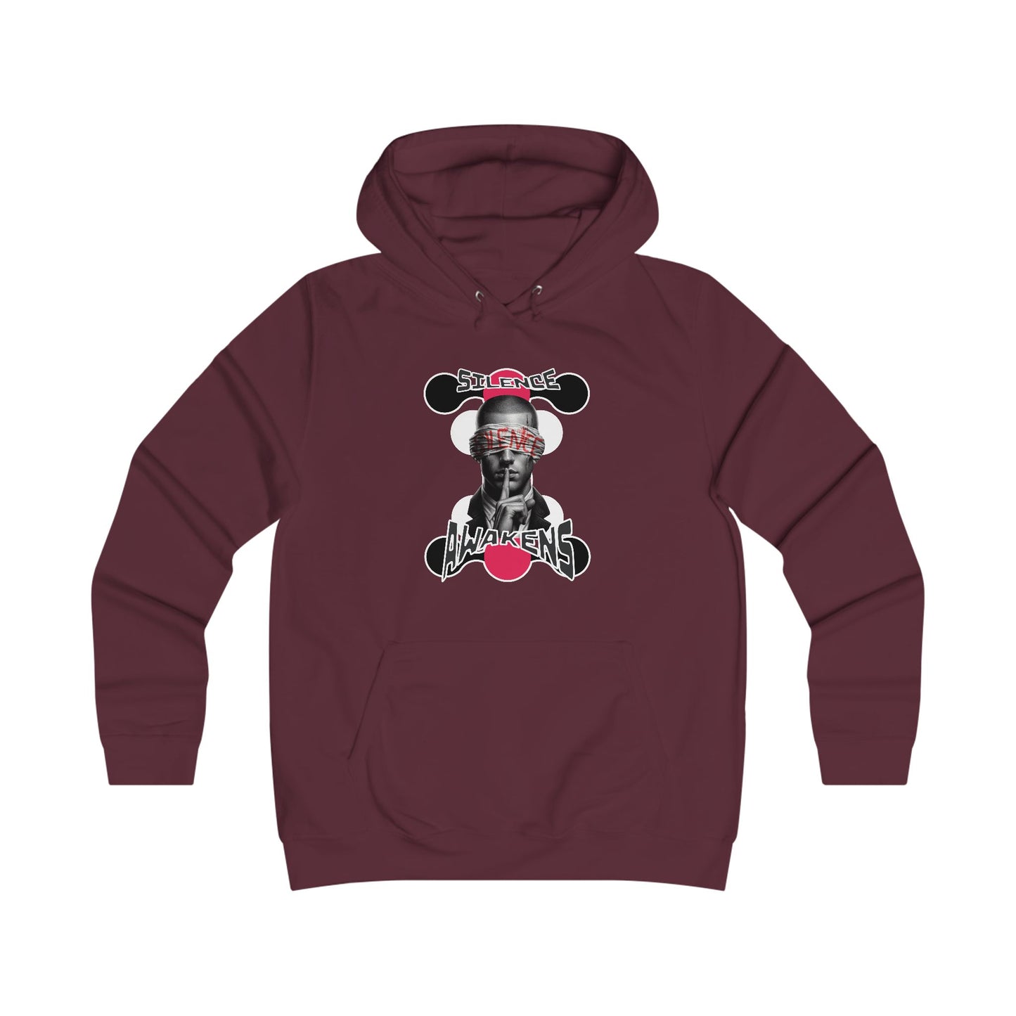 Girlie College Hoodie "silence awakens"