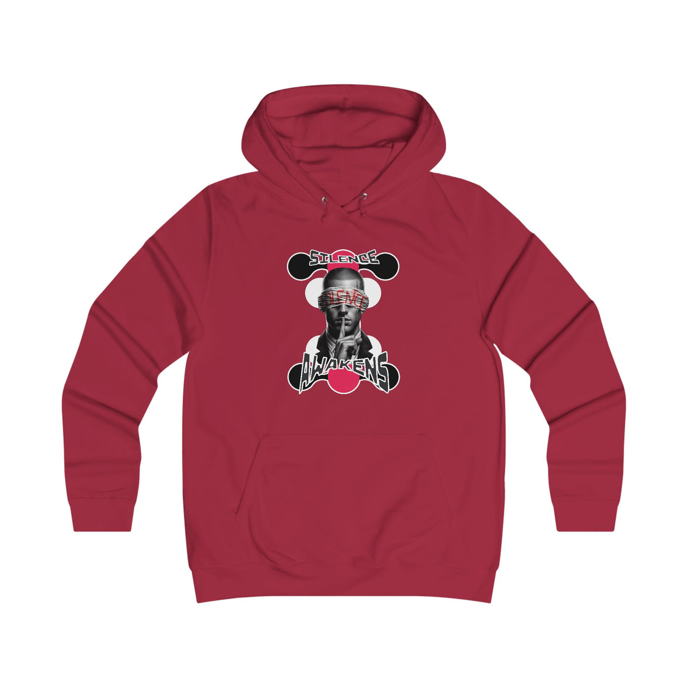 Girlie College Hoodie "silence awakens"