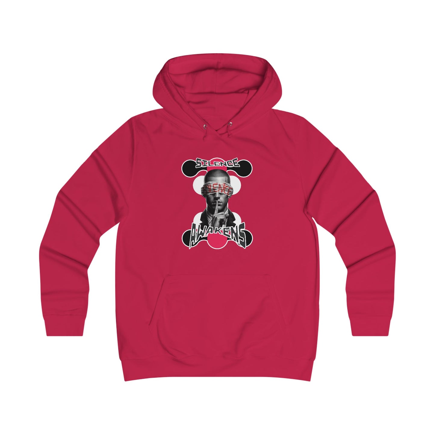 Girlie College Hoodie "silence awakens"