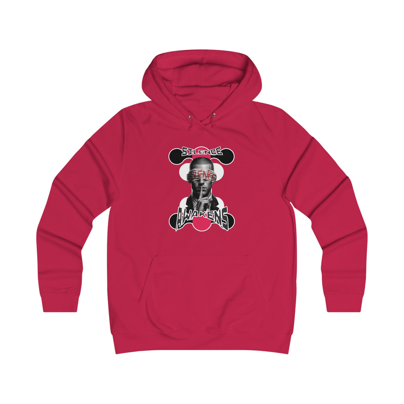 Girlie College Hoodie "silence awakens"