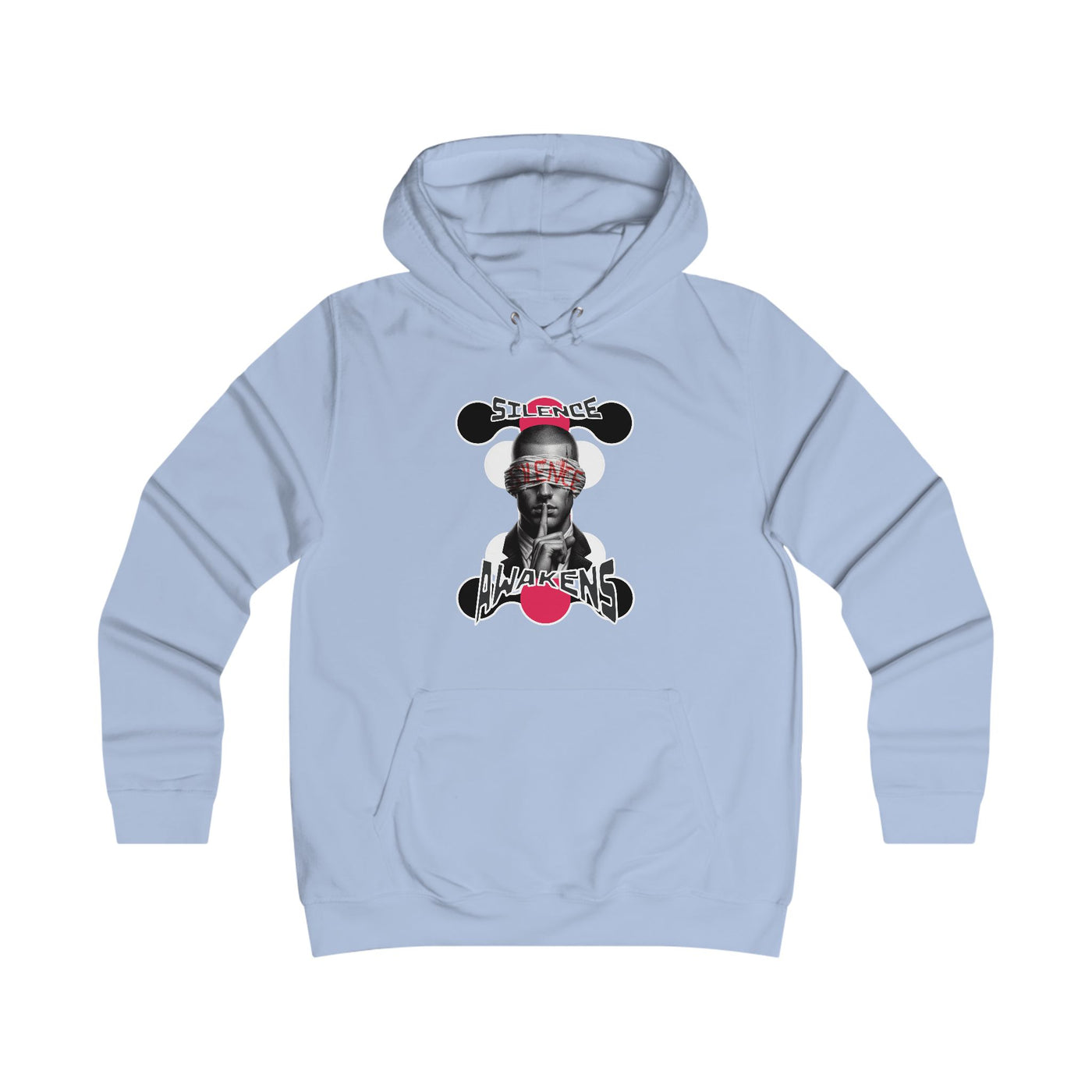 Girlie College Hoodie "silence awakens"