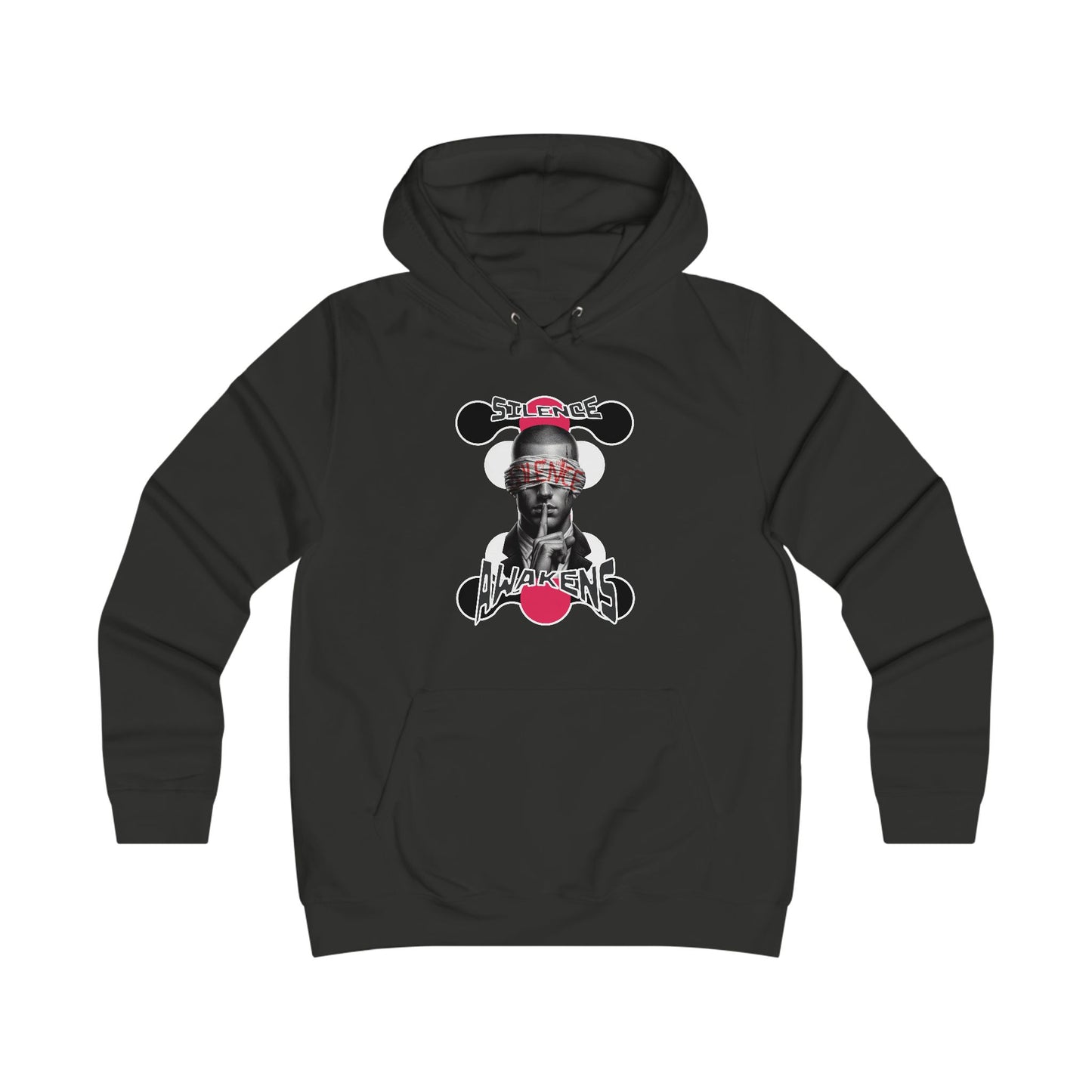 Girlie College Hoodie "silence awakens"