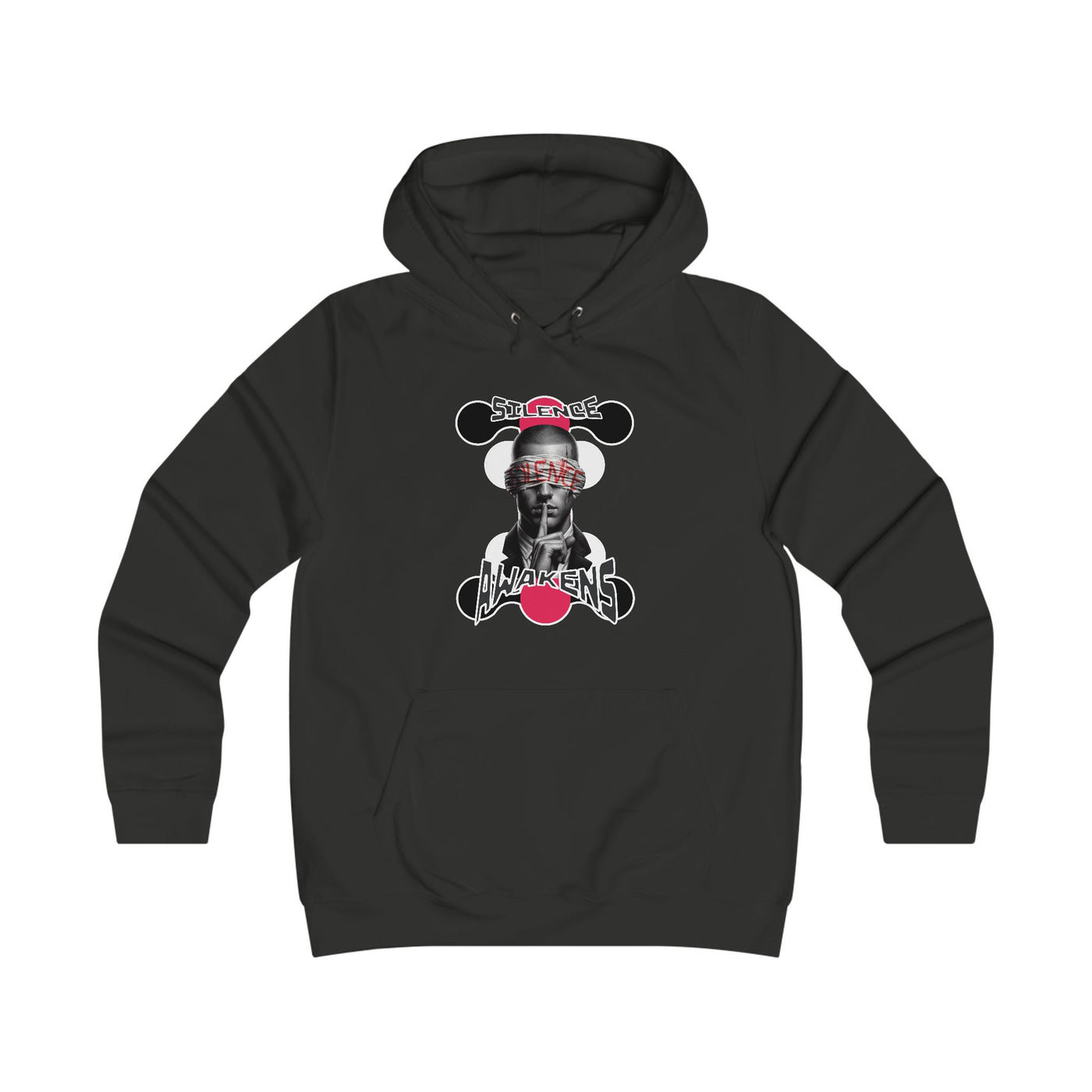 Girlie College Hoodie "silence awakens"