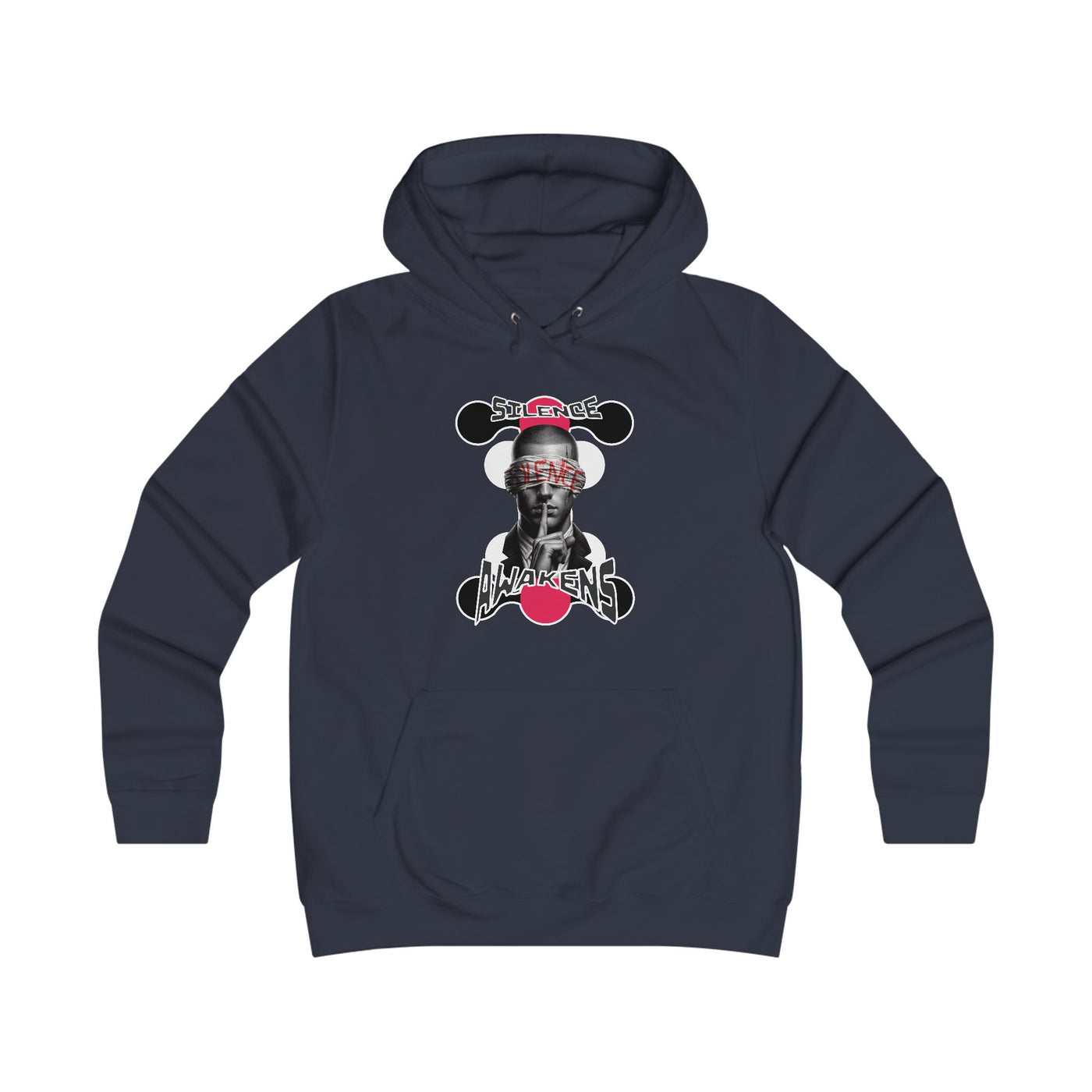 Girlie College Hoodie "silence awakens"