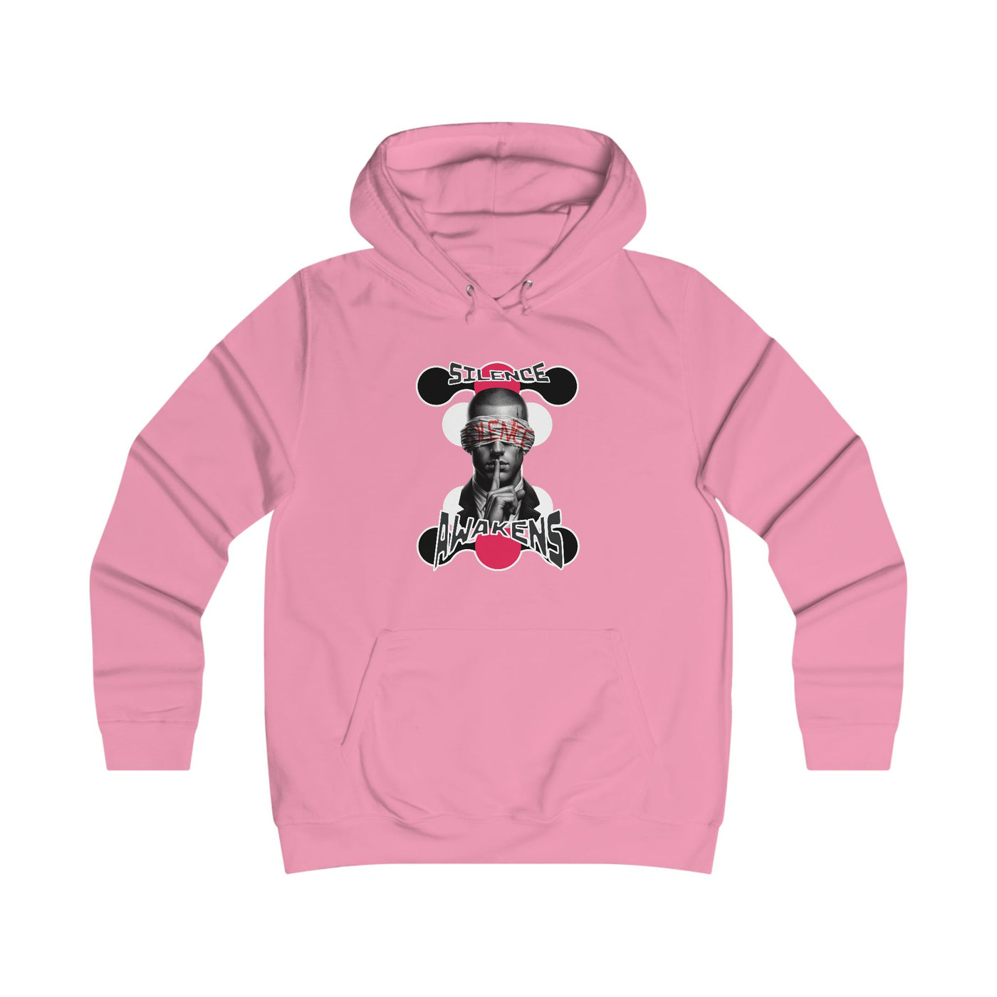 Girlie College Hoodie "silence awakens"