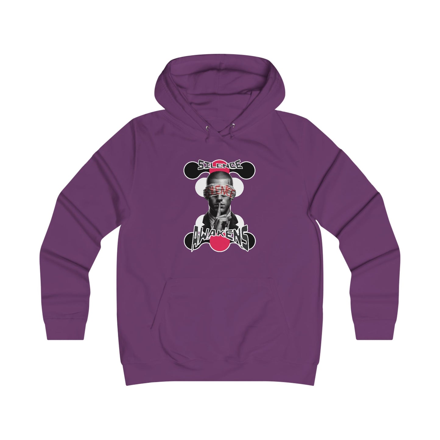 Girlie College Hoodie "silence awakens"