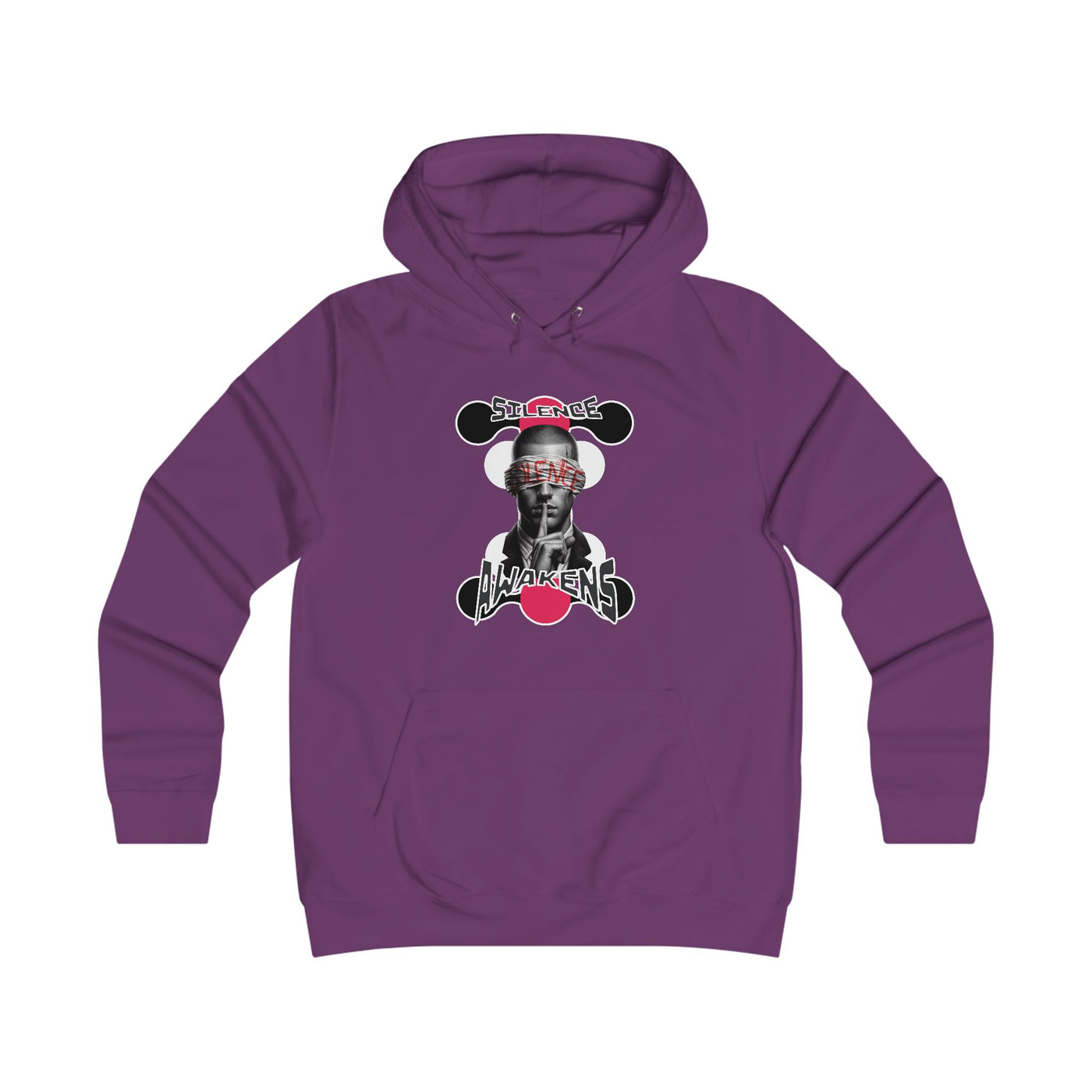 Girlie College Hoodie "silence awakens"