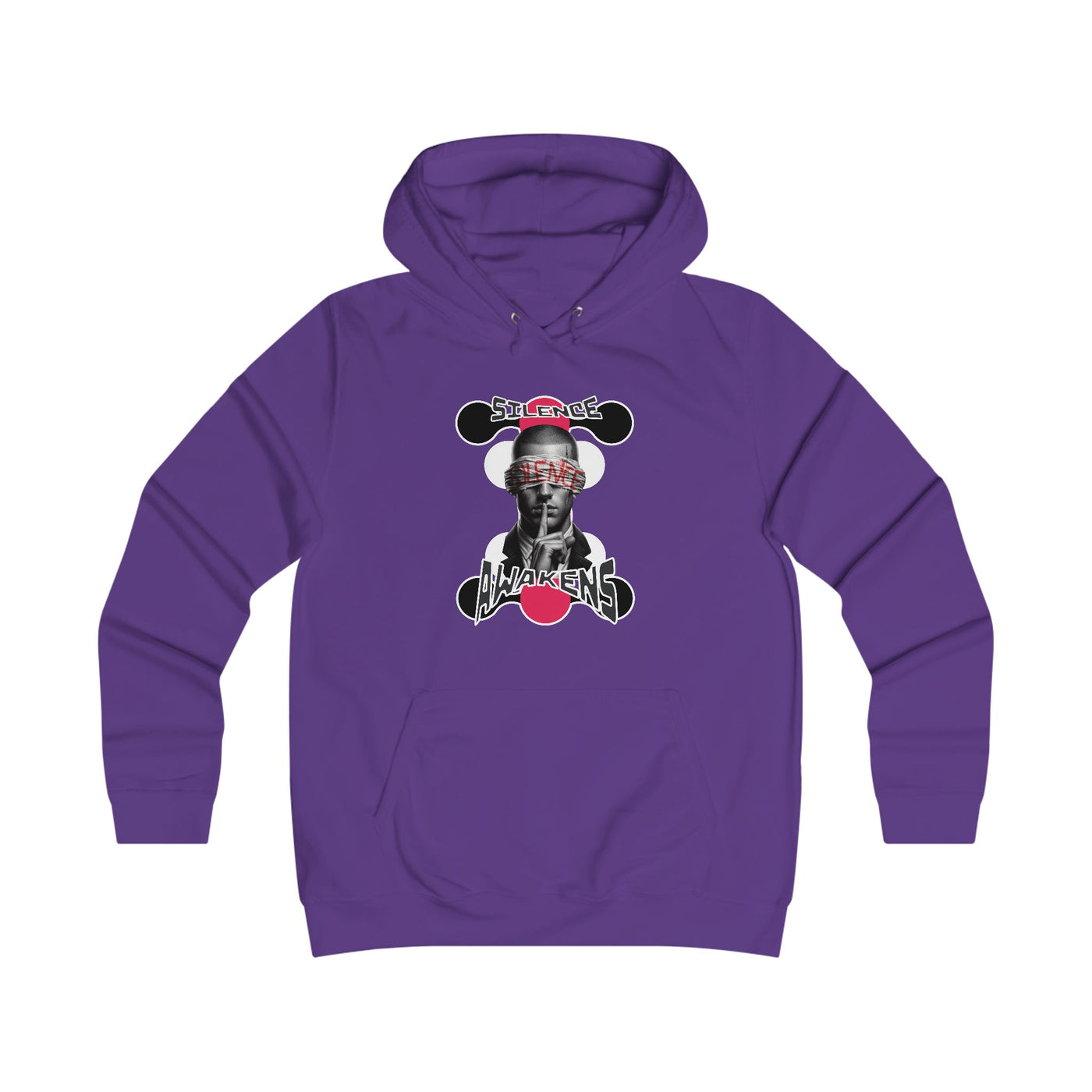 Girlie College Hoodie "silence awakens"