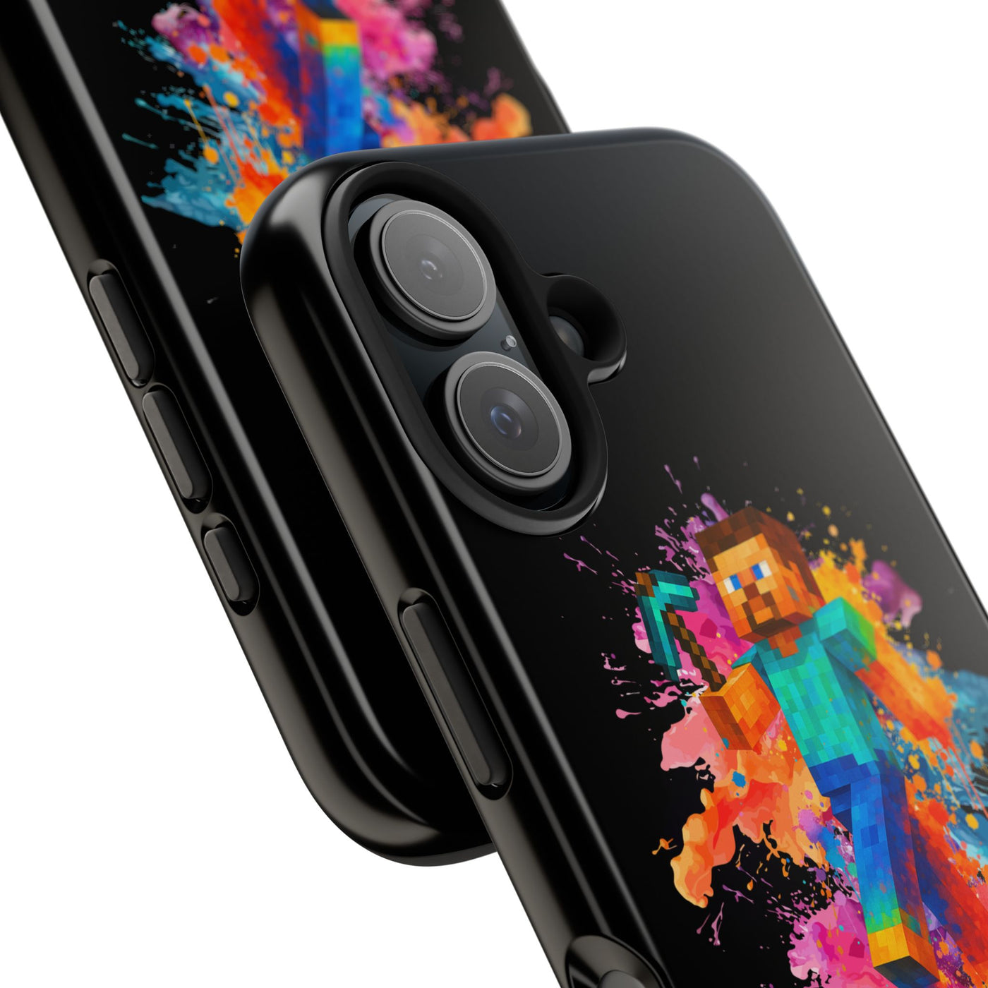 Minecraft Inspired Tough Phone Case - Handyhülle  "Bock auf anders" Colorful Gamer Design