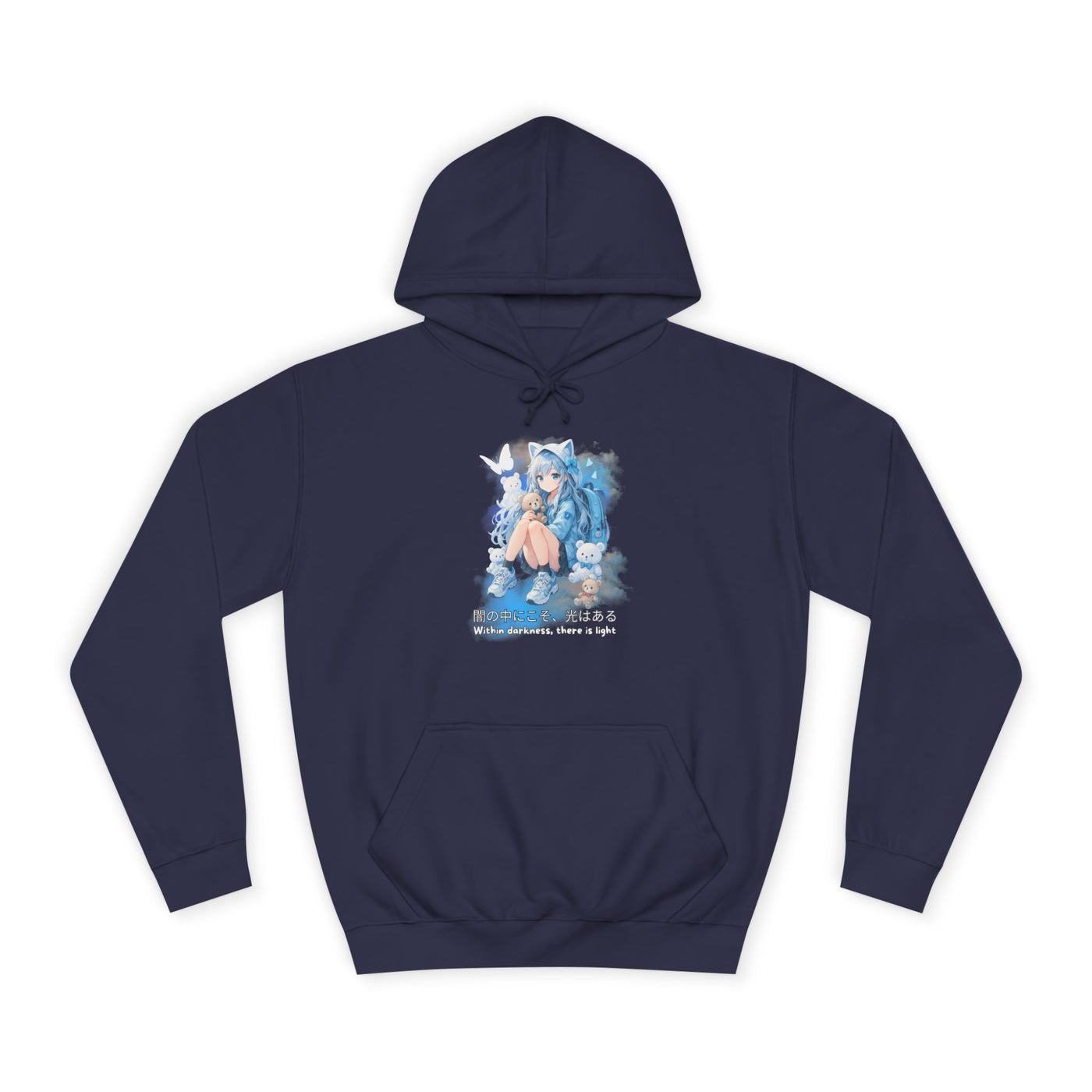 Hoodie, Anime Sweatshirt "Within darkness there is a light"