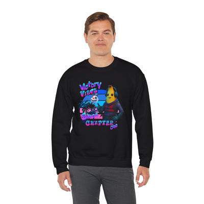 Victory Fortnite Vibes Banana Crewneck Sweatshirt - Unisex Heavy Blend