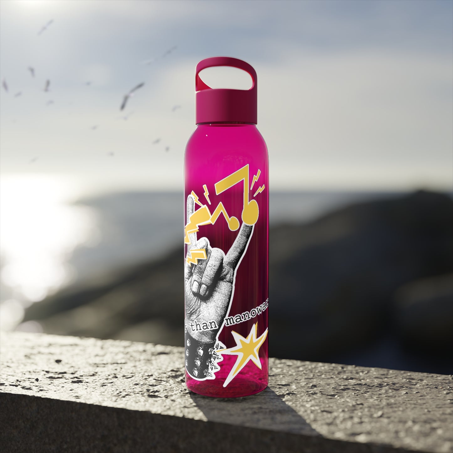 Rock 'n' Roll Water Bottle, Louder than manowar
