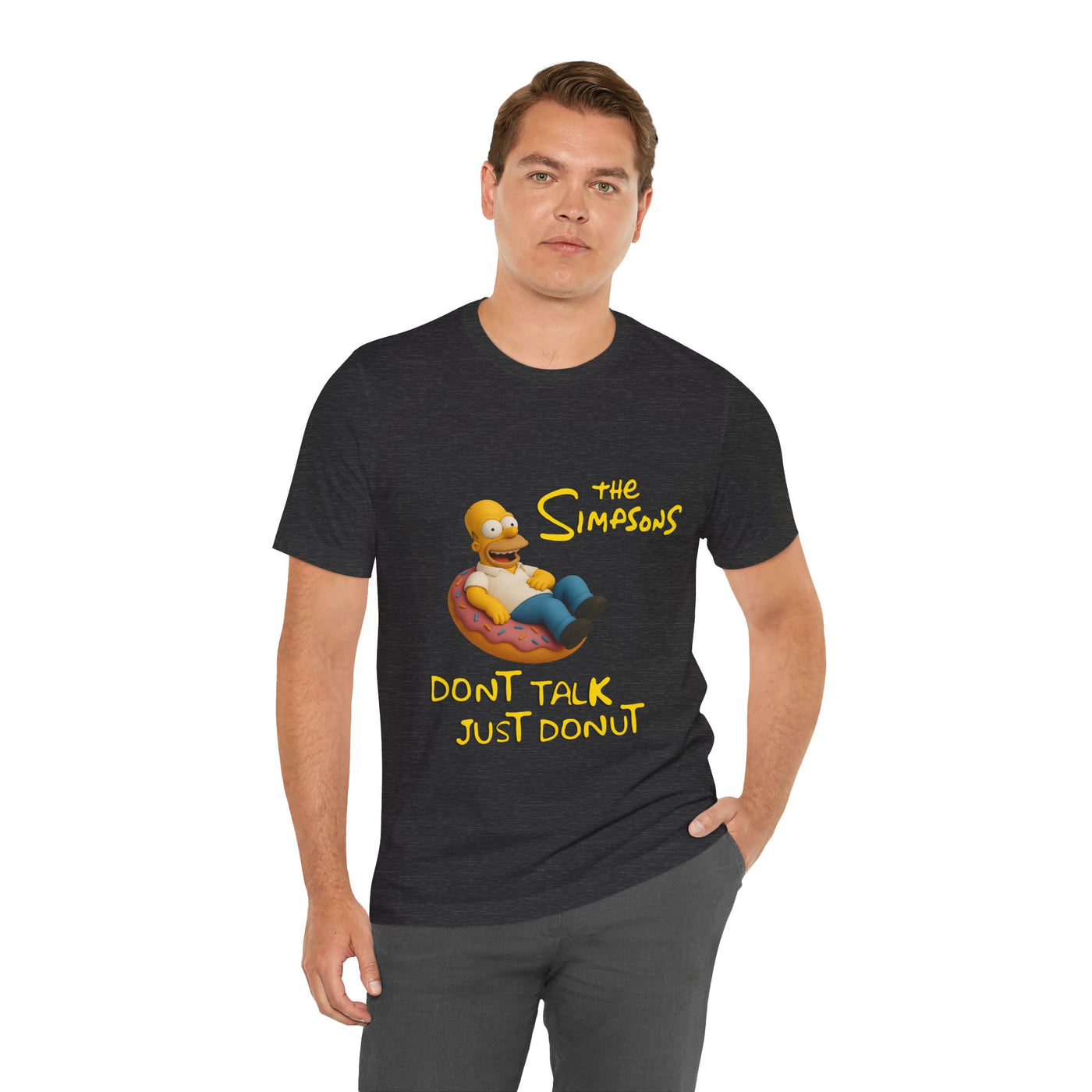 The Simpsons Donut Lover Tee - Funny Graphic T-Shirt -unisex