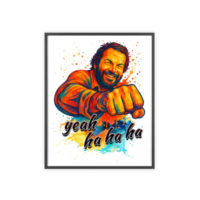Funny Motivational Poster with Bud Spencer – 'Yeah Ha Ha Ha' 