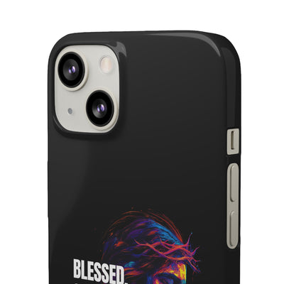 Blessed Saved loved - Snap Case - Jesus
