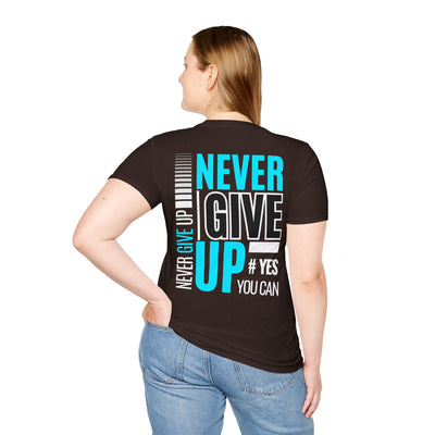 Unisex T-Shirt - Quit talking and start doing - Never give up...