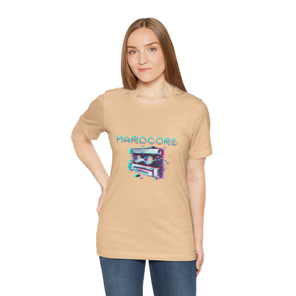 Techno - Hardcore Never Dies - Retro Graphic Tee, 90s Aesthetic Shirt unisex
