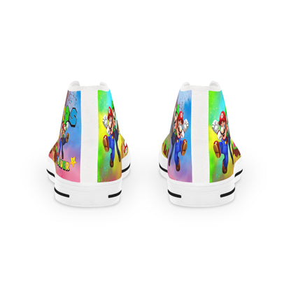 Super Gaming High Top Sneakers, Retro Gaming Sneakers