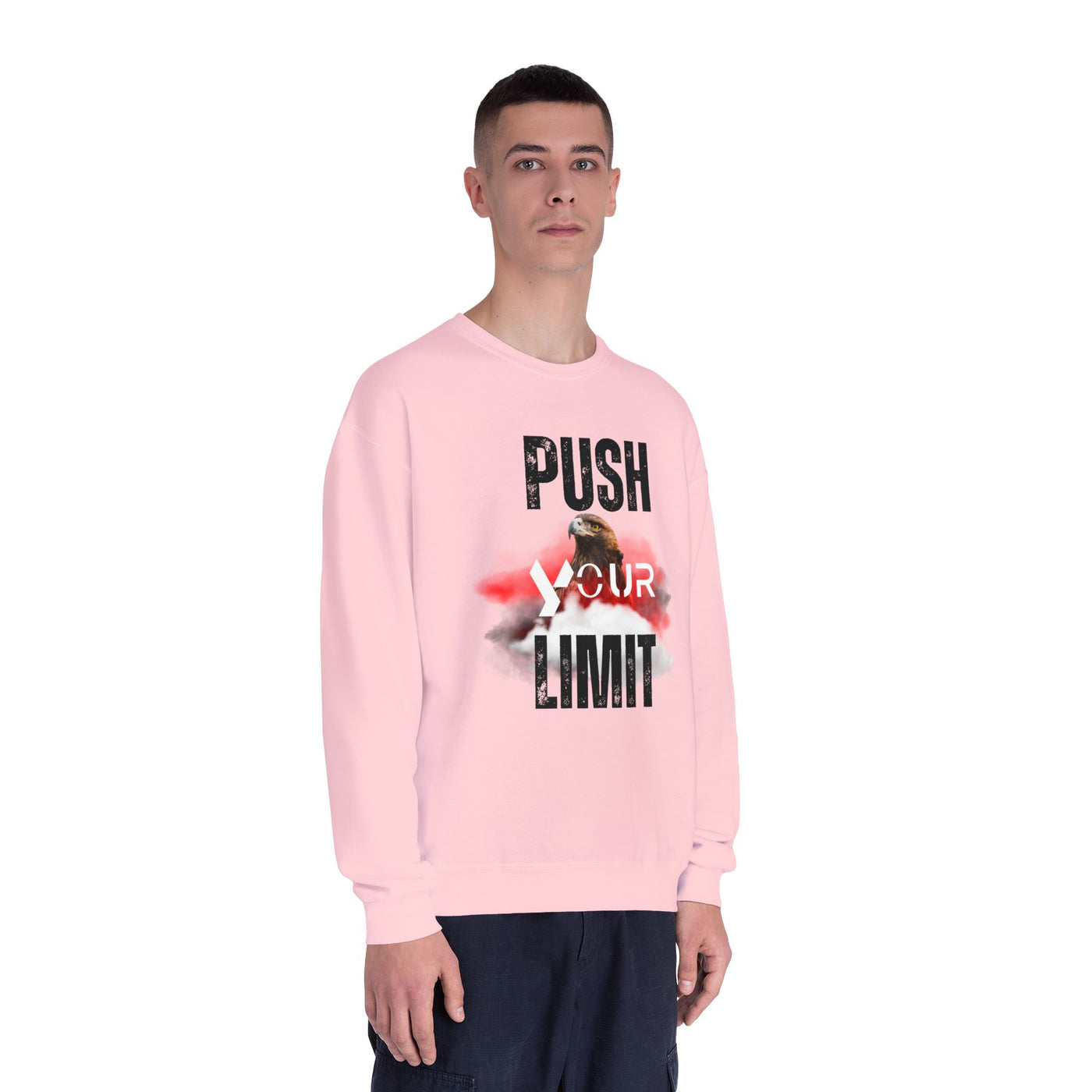 Motivational Crewneck Sweatshirt - "Push Your Limit" 