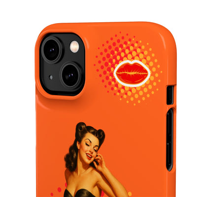 Retro Pin-Up - Handyhülle - Snap Case - Bold 'Wow' Design