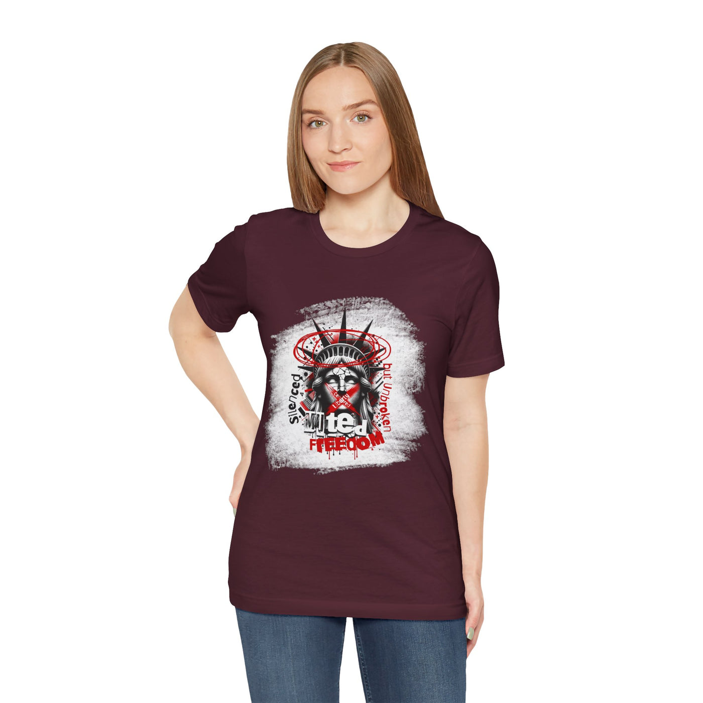 Freedom-Themed Unisex T-Shirt, Statue of Liberty - Freiheitsstatue