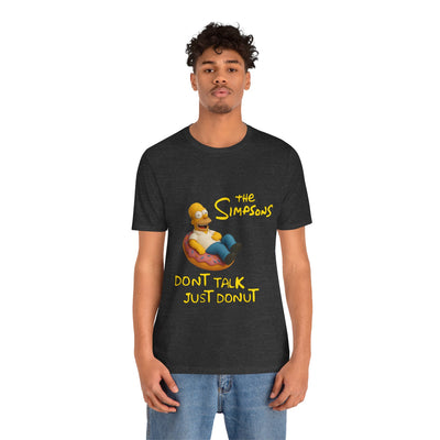 The Simpsons Donut Lover Tee - Funny Graphic T-Shirt -unisex