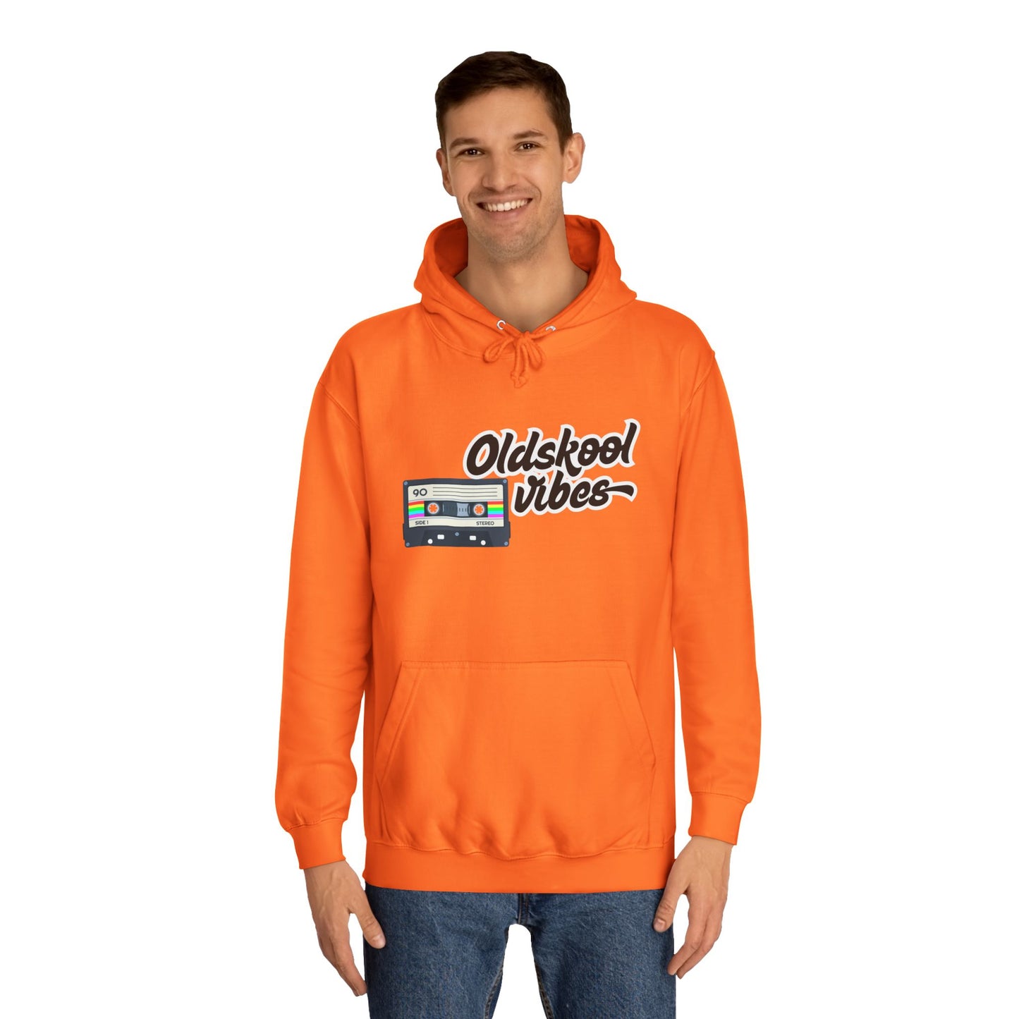 Oldskool Vibes- Hooded Sweatshirt - 'Oldskool' Graphic