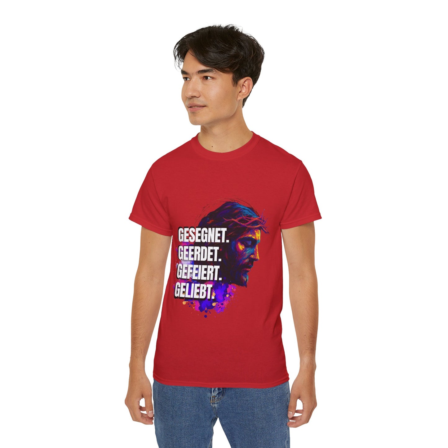 Gesegnet. Geerdet. Gefeiert. Geliebt - Jesus Shirt
