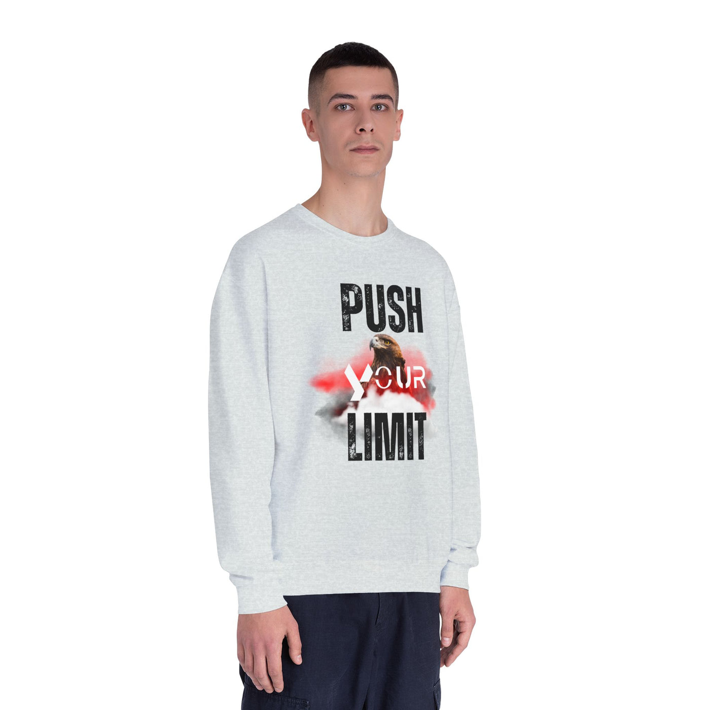 Motivational Crewneck Sweatshirt - "Push Your Limit" 
