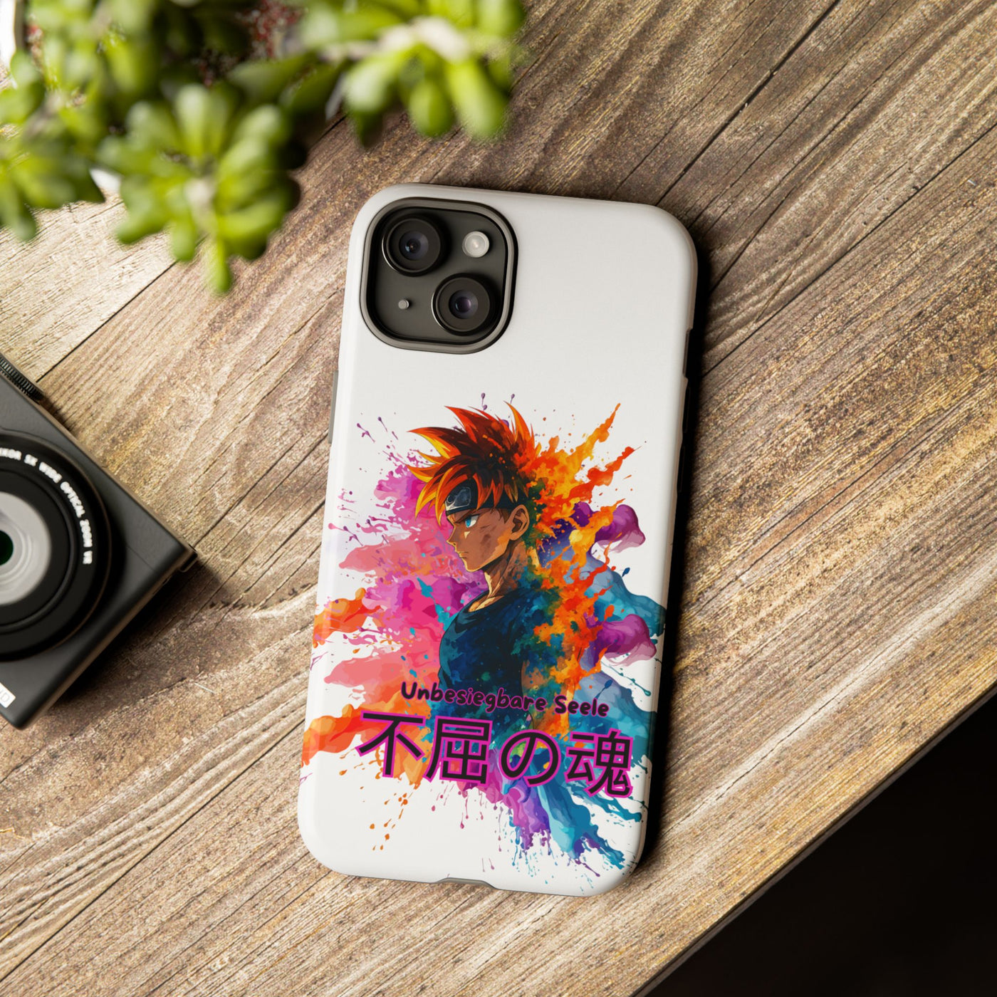 "unbesiegbare Seele" Tough Cases - Colorful Anime Phone Case Handyhülle