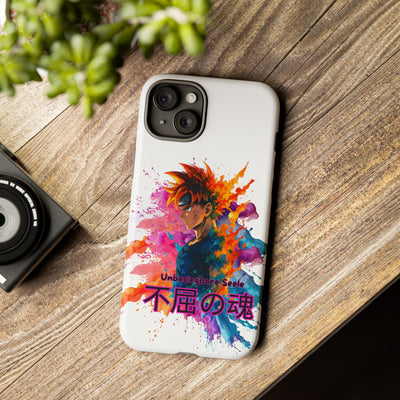 "unbesiegbare Seele" Tough Cases - Colorful Anime Phone Case Handyhülle