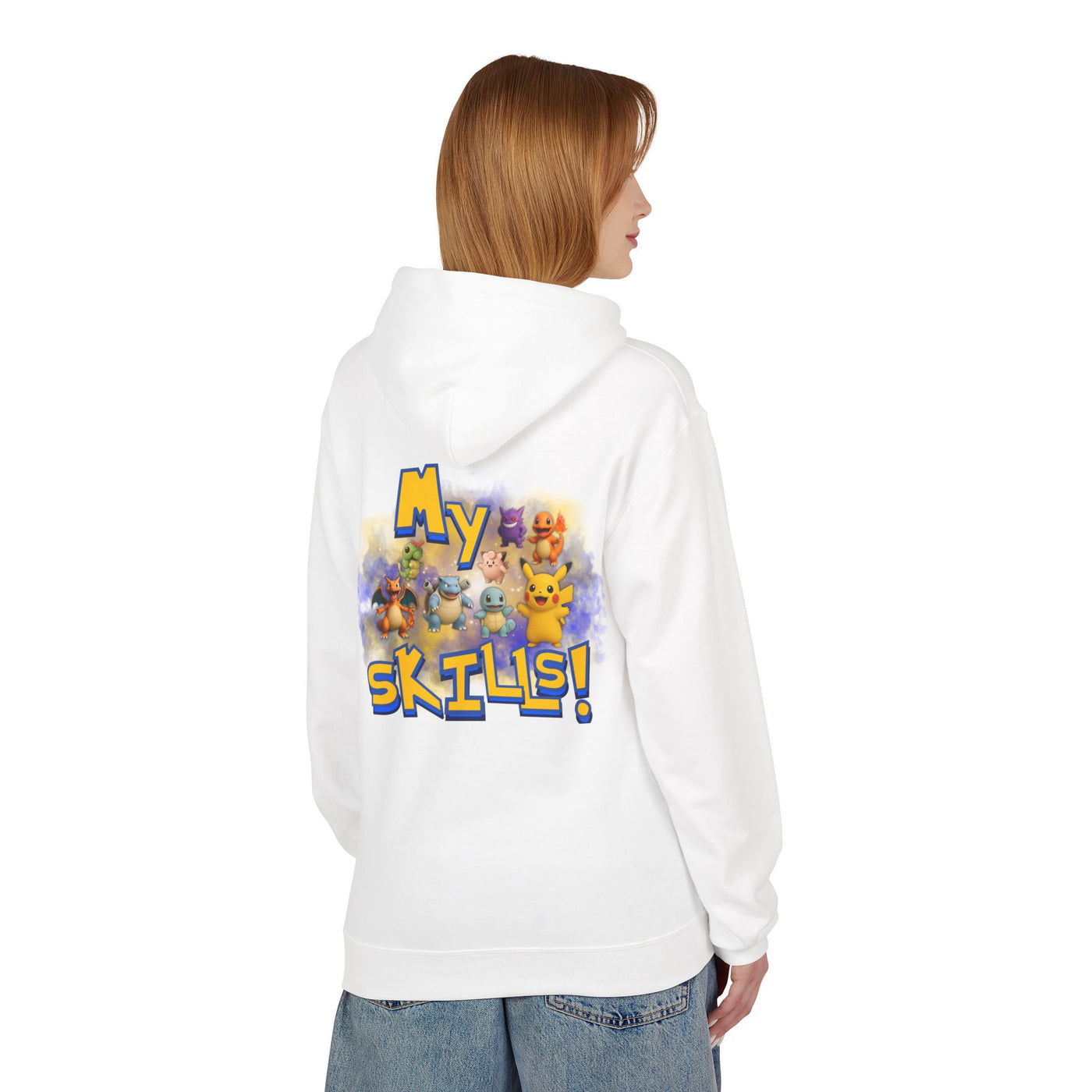 Pokemon Skills Hoodie, Unisex Pokemon Sweatshirt, Cute Hoodie