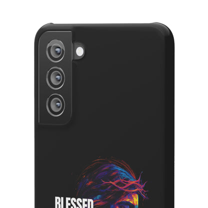 Blessed Saved Loved -  Snap Case Handyhülle - Jesus