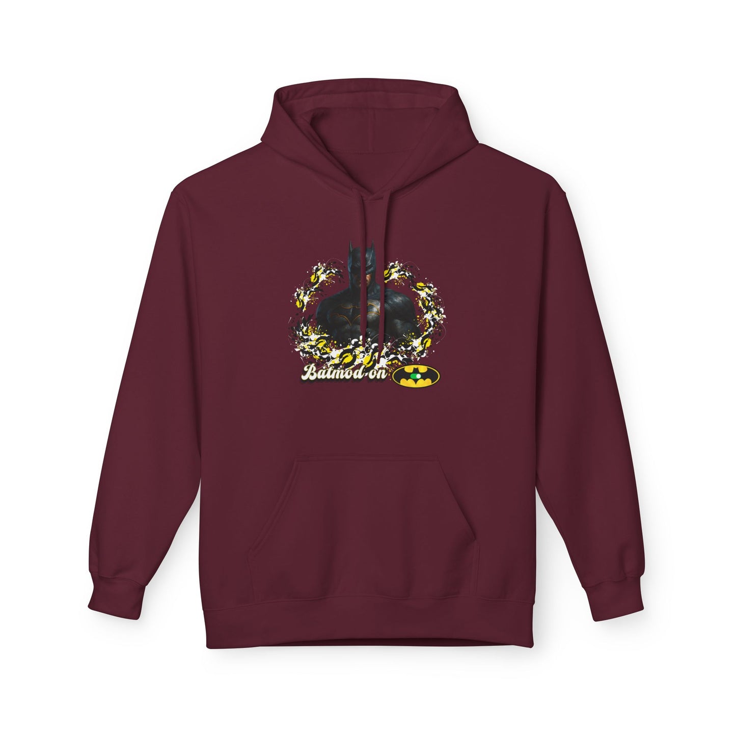 Batman-Inspired Unisex Fleece Hoodie, "Batmod on"
