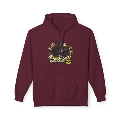 Batman-Inspired Unisex Fleece Hoodie, "Batmod on"