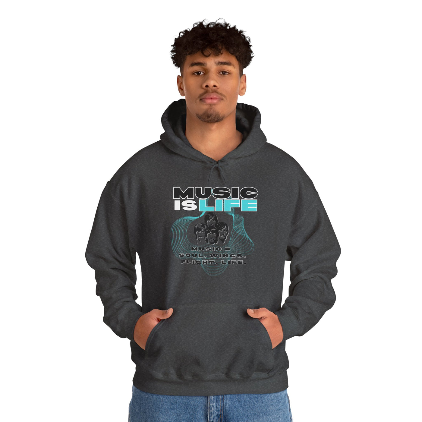 Music is Life Hoodie - Unisex Heavy Blend™ Sweatshirt