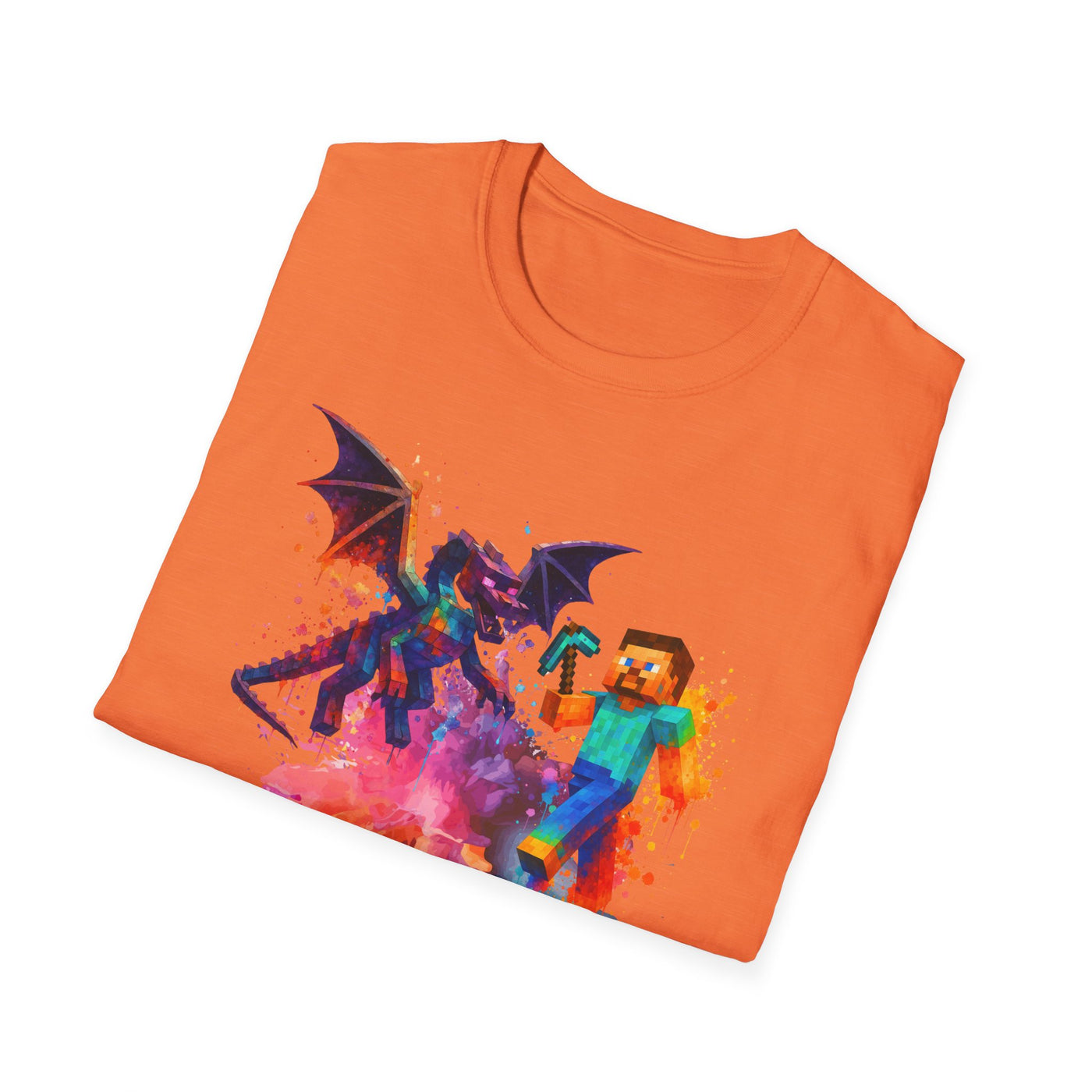 Minecraft Change the World Video Game T-Shirt - Unisex Softstyle Tee for Gamers