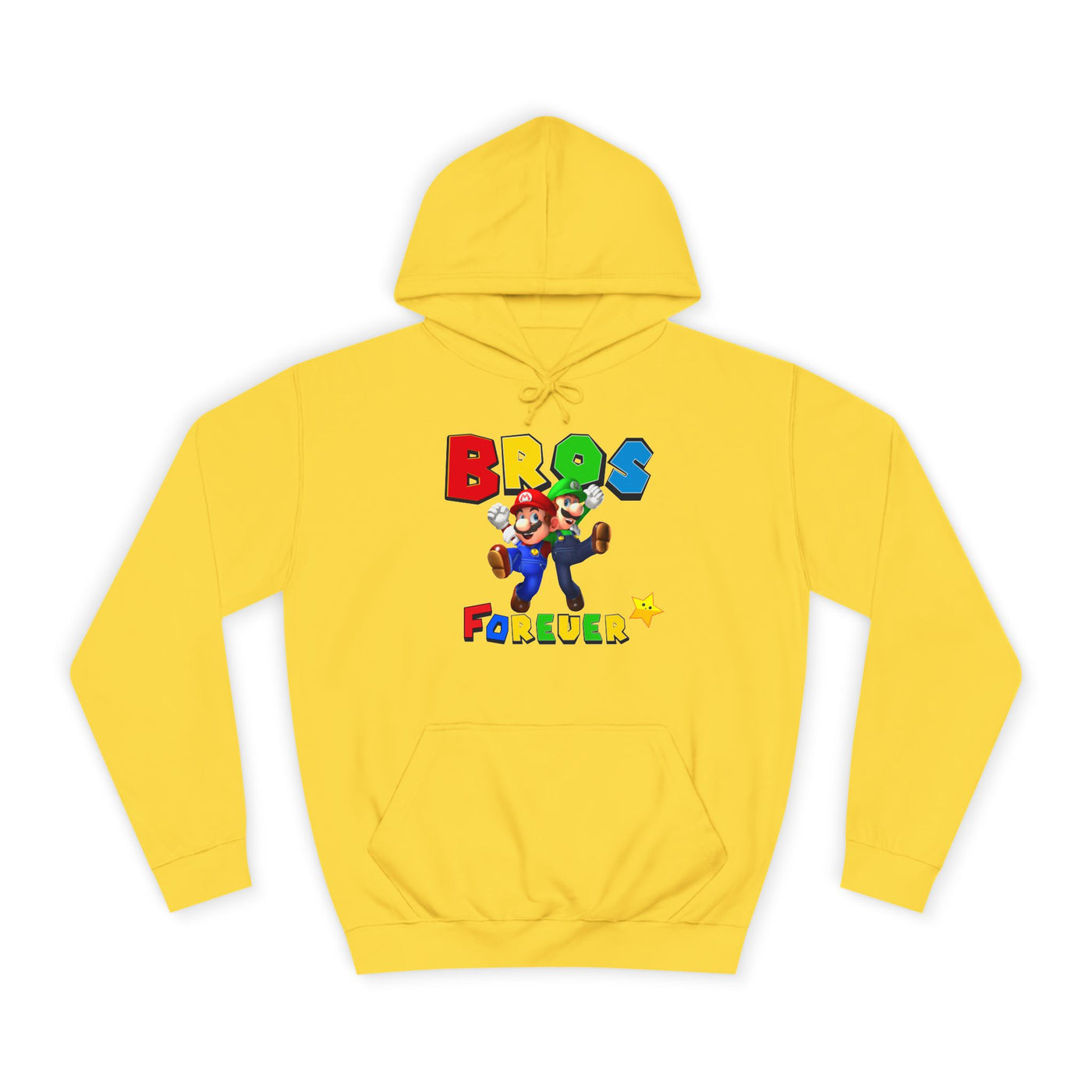 Super Bros College Hoodie, Unisex Gaming Hoodie
