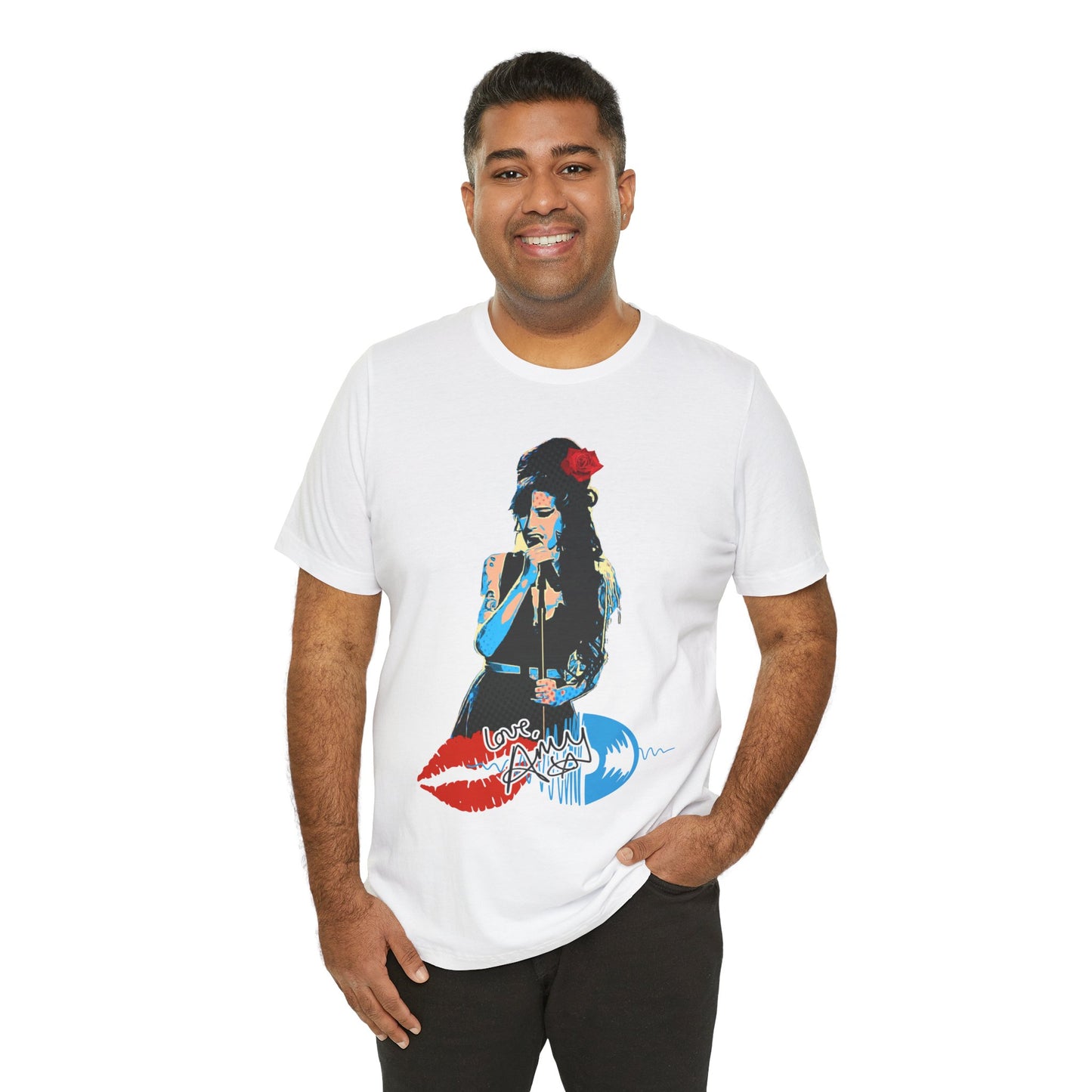 Amy Vintage-Inspired Music Lover's e T-Shirt