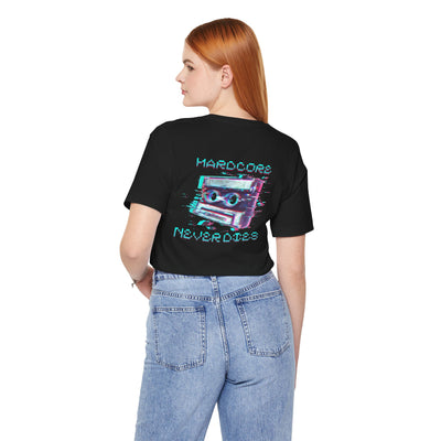 Techno - Hardcore Never Dies - Retro Graphic Tee, 90s Aesthetic Shirt unisex