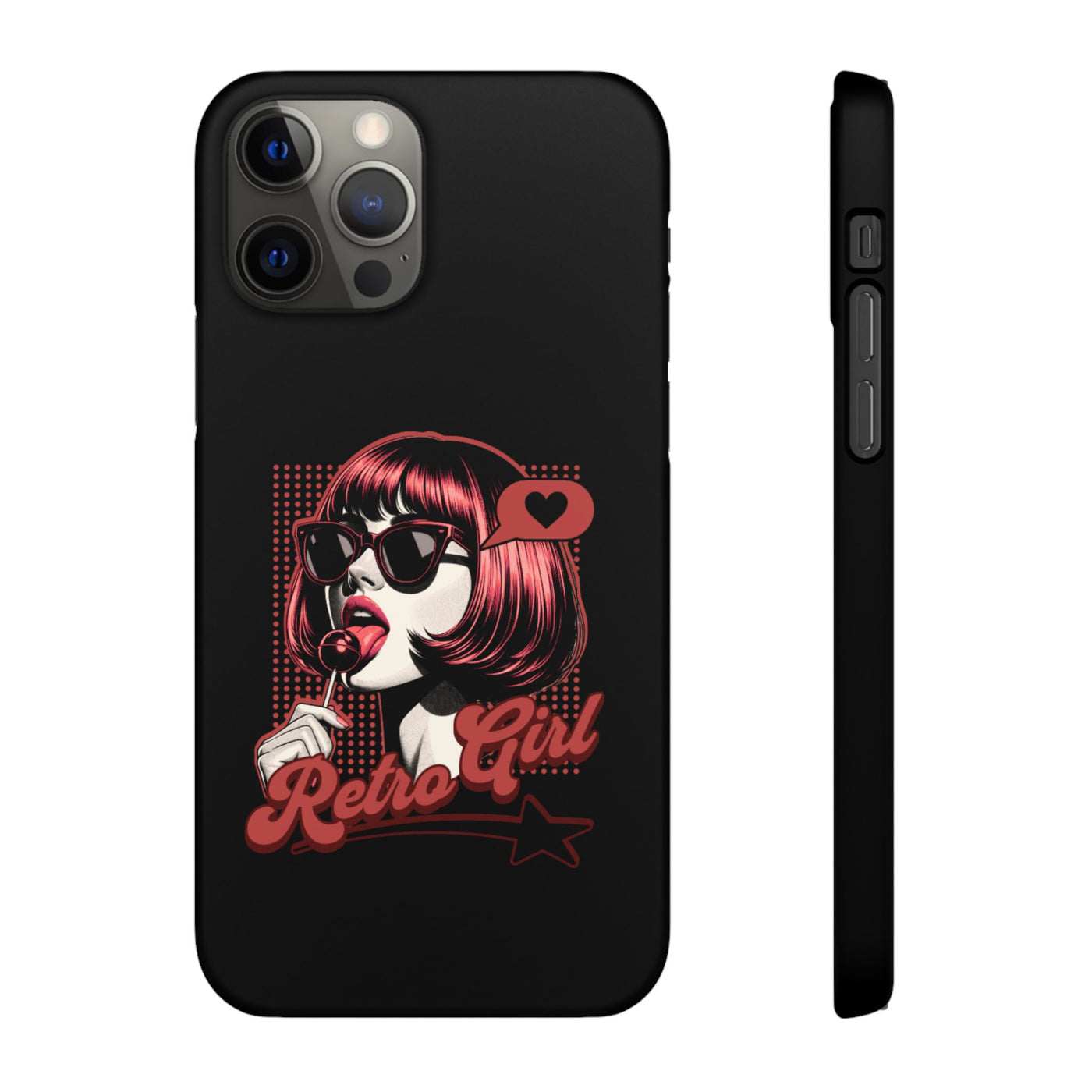 Retro Girl Snap Case Handyhülle