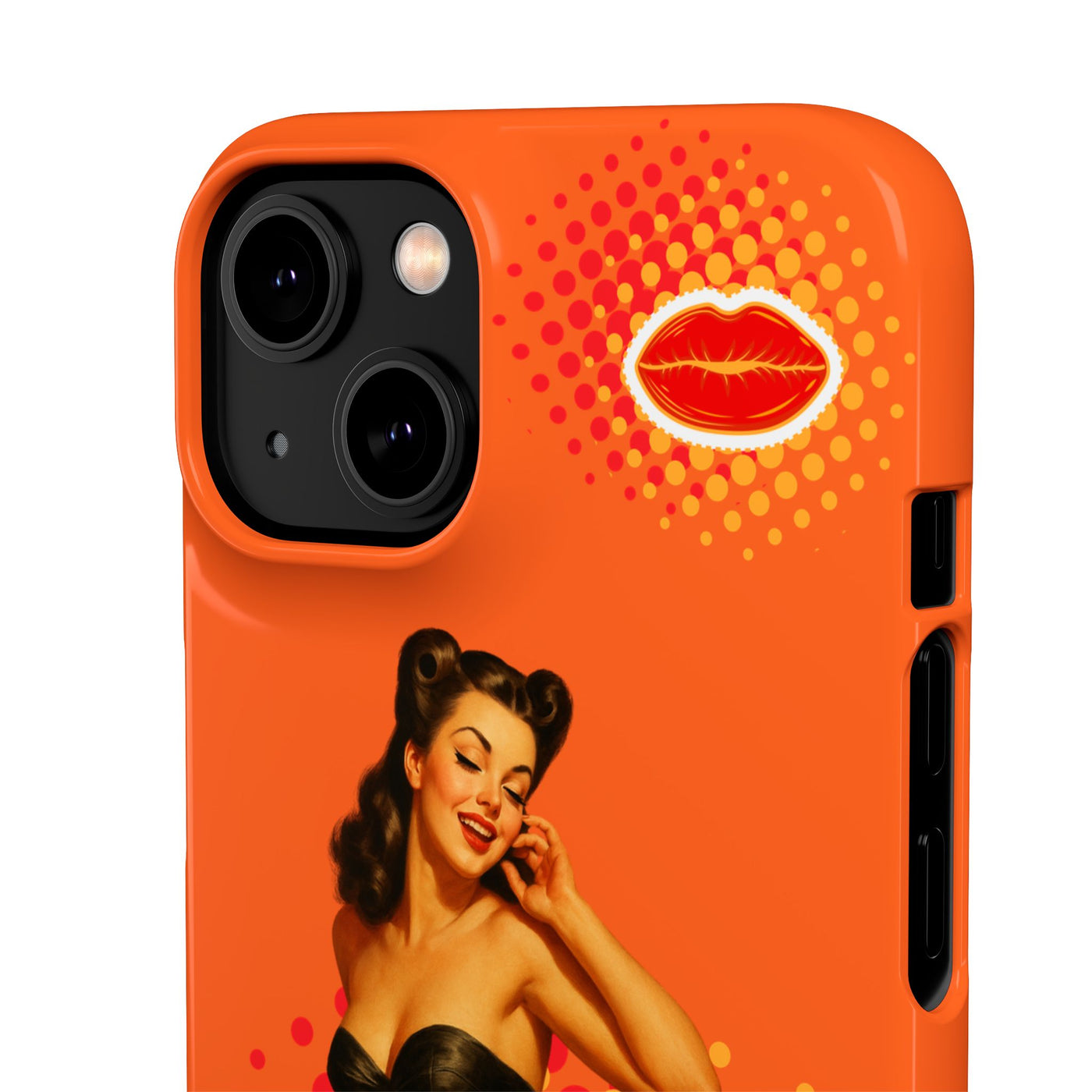 Retro Pin-Up - Handyhülle - Snap Case - Bold 'Wow' Design