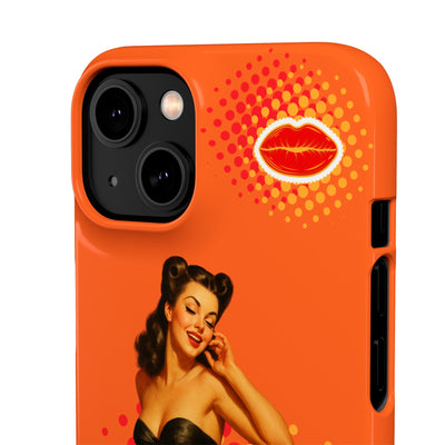 Retro Pin-Up - Handyhülle - Snap Case - Bold 'Wow' Design