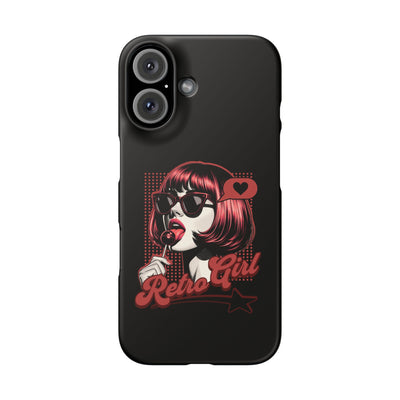 Retro Girl Snap Case Handyhülle
