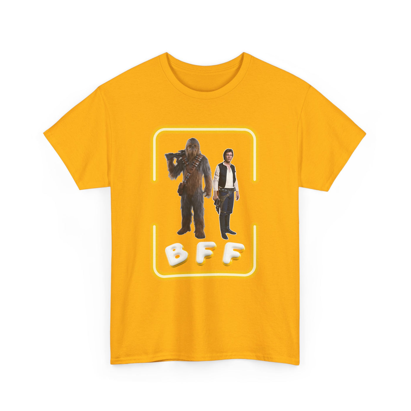 BFF Chewbacca &amp; Han Solo Unisex Heavy Cotton Shirt